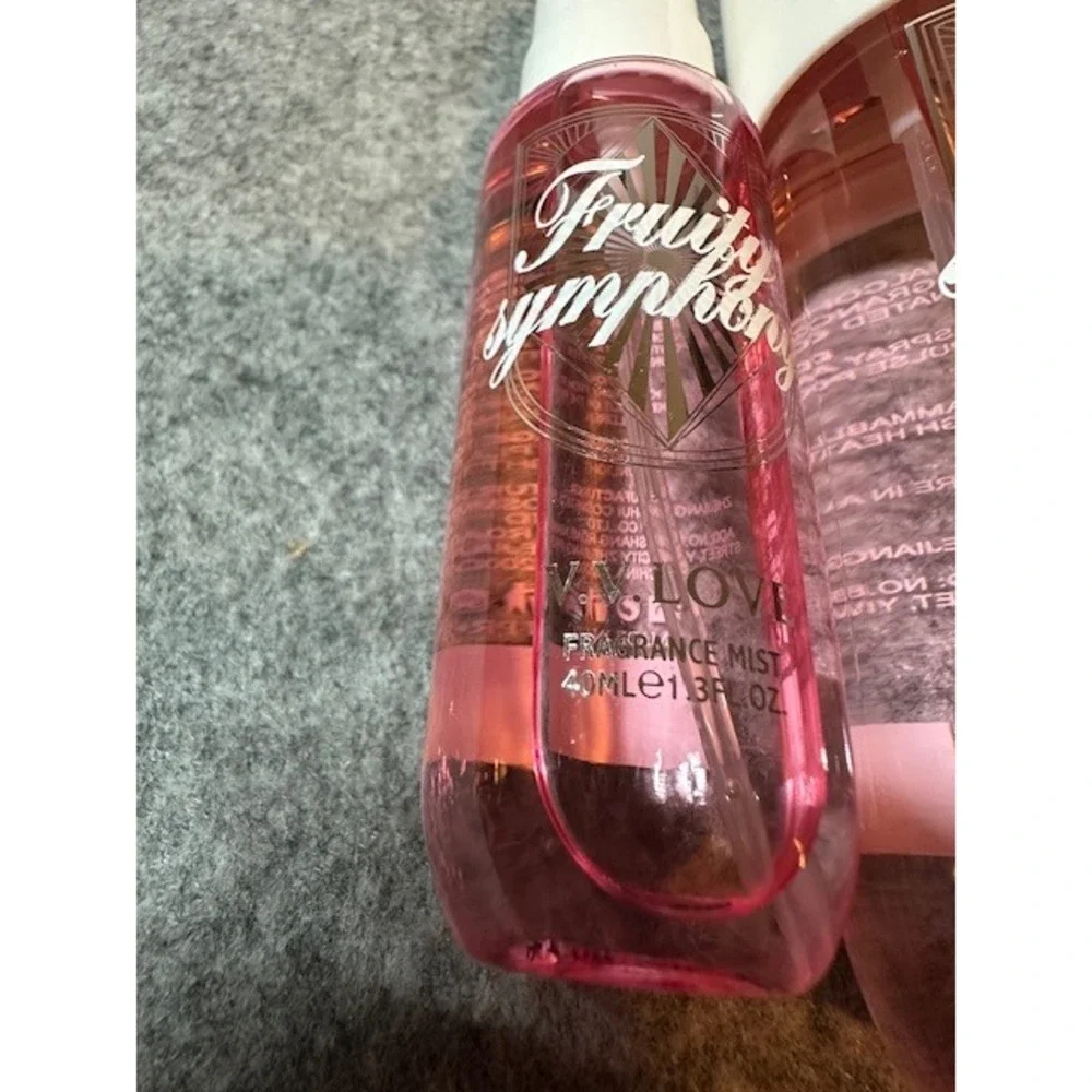 V.V. Love Fruity Symphony Fragrance Mist Set 90ml and 40ml Pink Body Spray Duo